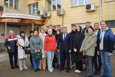 Сервисное локомотивное депо «Чита» компании «ЛокоТех-Сервис» посетили специалисты ЗабЖД