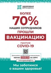 «Осколцемент» стал территорией свободной от ковида