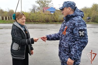 Росгвардия в Зауралье принимает участие в мероприятиях, посвященных Дню Победы